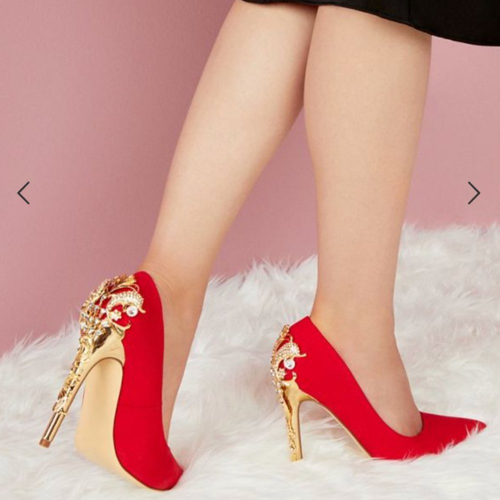 Alana Embellished Heel Pump